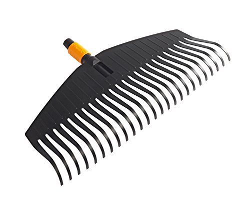 Fiskars Laubbesen, Werkzeugkopf, 25 Zinken, Breite 50 cm, Kunststoff-Zinken, Schwarz/Orange, QuikFit, 1000642 - 6